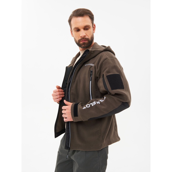 Куртка Huntsman Камелот хаки, тк. Polar Fleece