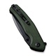 Нож Sencut Slashkin D2 Steel Black Handle Canvas Micarta Green. Фото 5