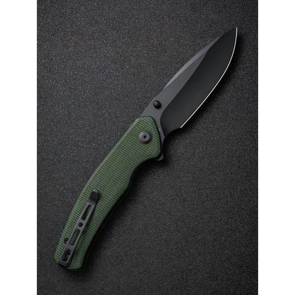 Нож Sencut Slashkin D2 Steel Black Handle Canvas Micarta Green