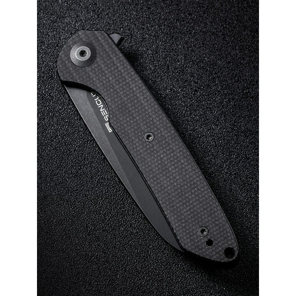 Нож Sencut Kyril Steel Black Stonewashed Handle Black, Micarta