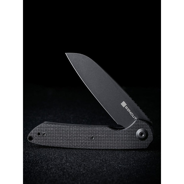 Нож Sencut Kyril Steel Black Stonewashed Handle Black, Micarta