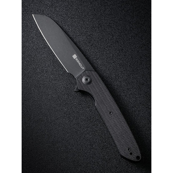 Нож Sencut Kyril Steel Black Stonewashed Handle Black, Micarta