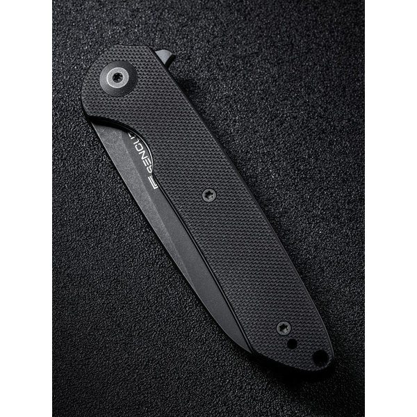 Нож Sencut Kyril Steel Black Stonewashed Handle Black, G10