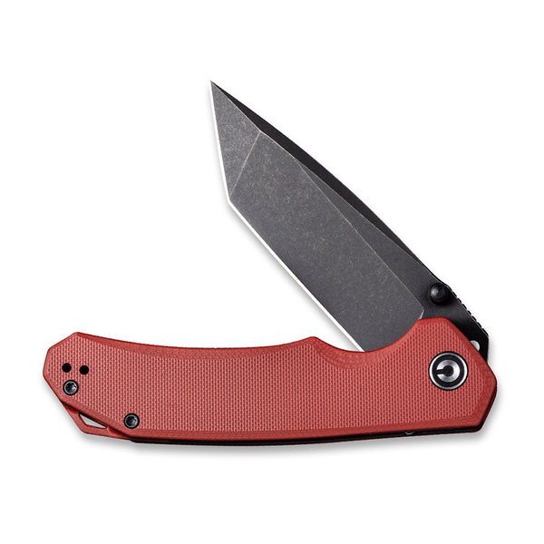 Нож Civivi Brazen D2 Steel Black stonewashed Handle G10 Burgundy