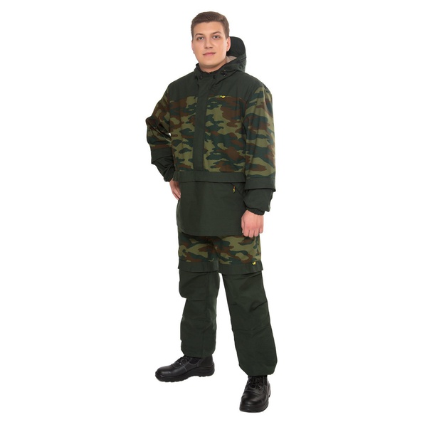 Костюм защитный БИОСТОП Лайт Зеленый камуфляж/ охотничий зеленый