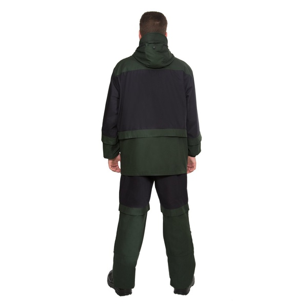 Костюм защитный БИОСТОП Лайт Чёрный/охотничий зеленый