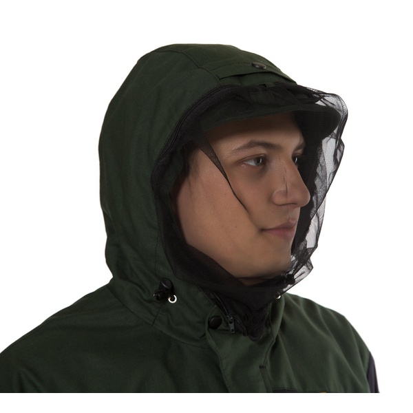 Костюм защитный БИОСТОП Лайт Чёрный/охотничий зеленый