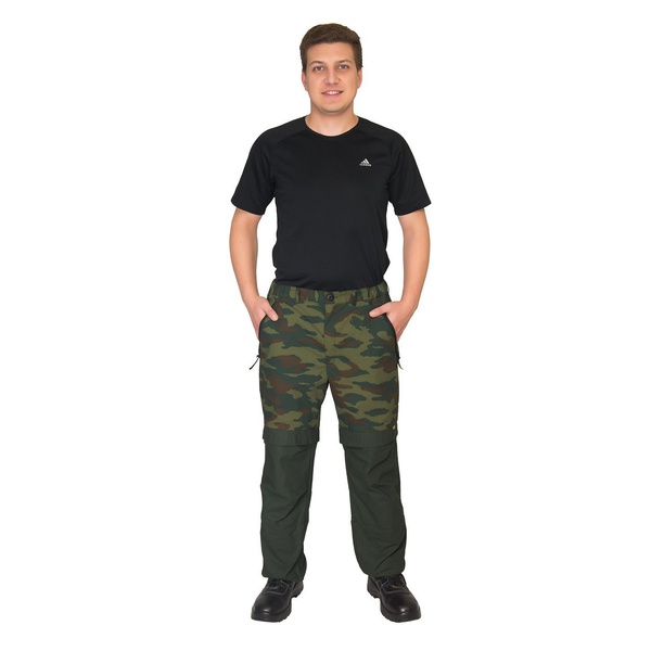 Костюм защитный БИОСТОП Лайт Чёрный/охотничий зеленый