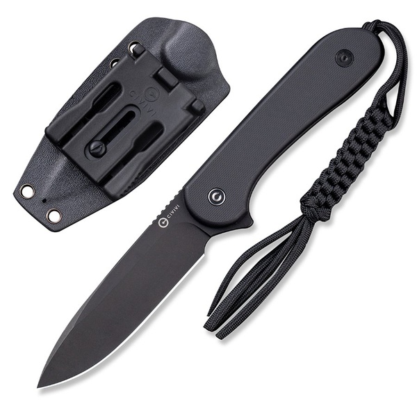 Нож Civivi Fixed Blade Elementum Steel Black Stonewash Handle G10