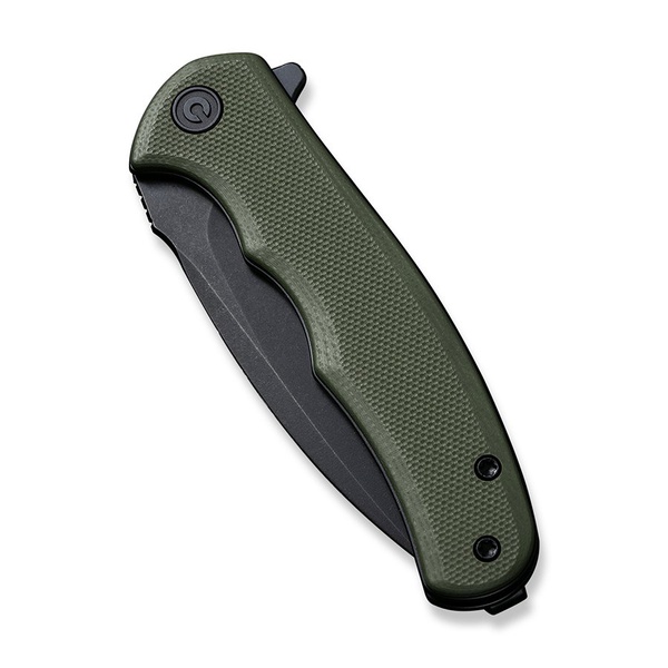 Нож Civivi Mini Praxis Steel Black Stonewashed OD Handle G10 Green