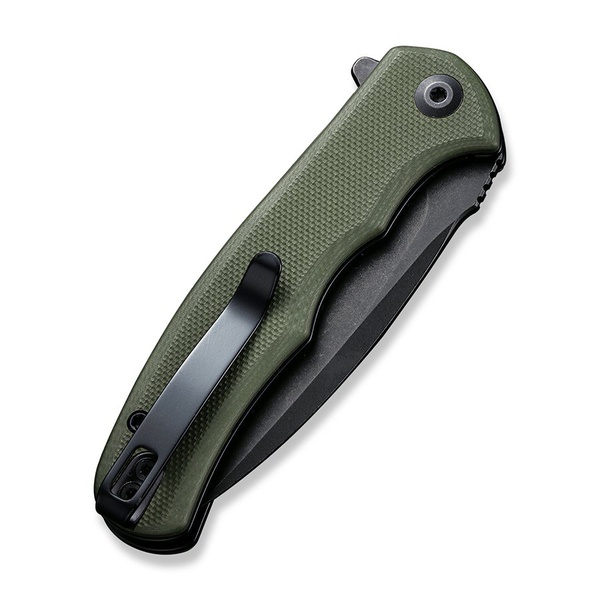 Нож Civivi Mini Praxis Steel Black Stonewashed OD Handle G10 Green