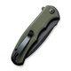 Нож Civivi Mini Praxis Steel Black Stonewashed OD Handle G10 Green. Фото 7