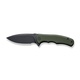 Нож Civivi Mini Praxis Steel Black Stonewashed OD Handle G10 Green. Фото 8