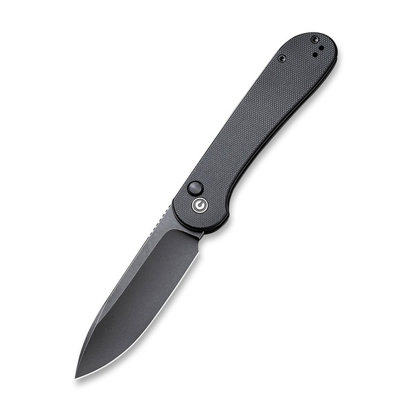 Нож Civivi Button Lock Elementum Steel Black Stonewashed Handle Black, G10