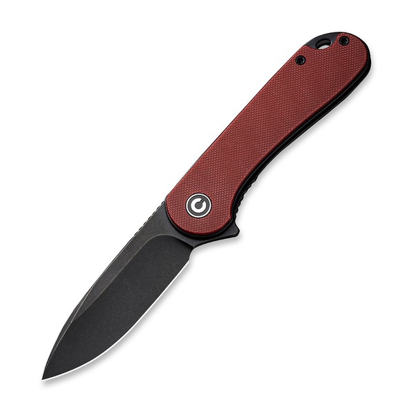 Нож Civivi Elementum D2 Steel Black Stonewashed Handle Burgundy, G10