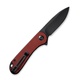 Нож Civivi Elementum D2 Steel Black Stonewashed Handle Burgundy, G10. Фото 2