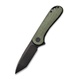 Нож Civivi Elementum D2 Steel Black Stonewashed Handle Green, Micarta. Фото 1
