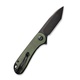 Нож Civivi Elementum D2 Steel Black Stonewashed Handle Green, Micarta. Фото 2