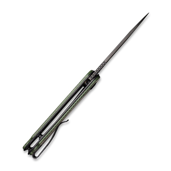 Нож Civivi Elementum D2 Steel Black Stonewashed Handle Green, Micarta