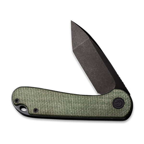 Нож Civivi Elementum D2 Steel Black Stonewashed Handle Green, Micarta