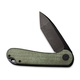 Нож Civivi Elementum D2 Steel Black Stonewashed Handle Green, Micarta. Фото 4