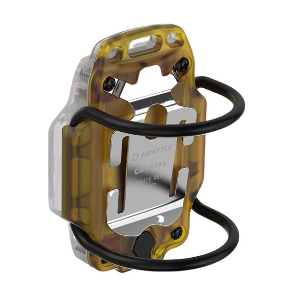 Мультифонарь Armytek Crystal Pro (220лм, белый и красный свет, аккумулятор) жёлтый