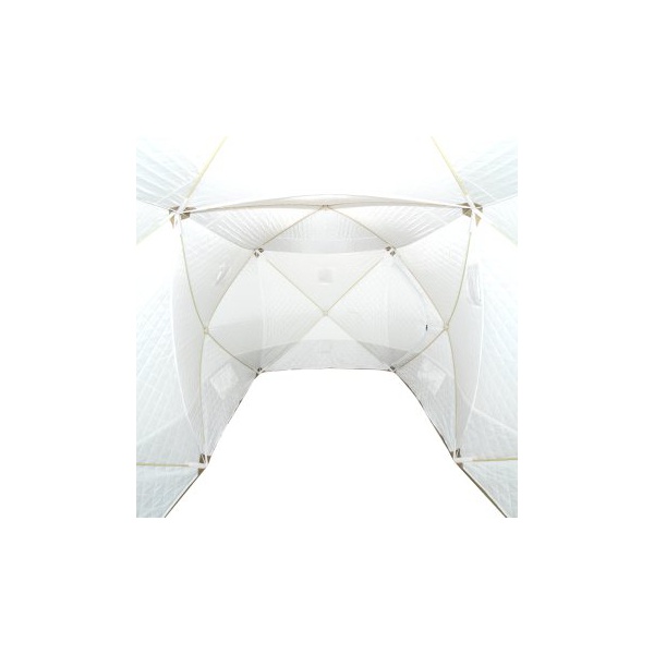 Палатка зимняя Следопыт Куб Premium 2-х комнатная 4,2 х 2,1 м (2 входа, 3 слоя)