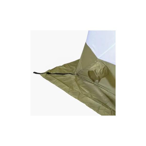 Палатка для зимней рыбалки Следопыт Куб 2,1х2,1 м оливковый/белый