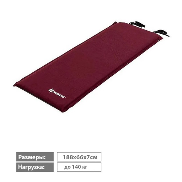Коврик самонадувающийся Nisus N-007-C (188x66x7 см)