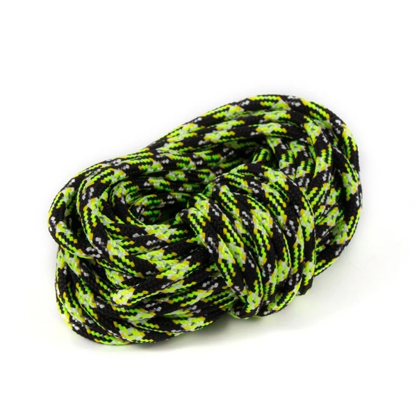 Шнур светоотражающий Следопыт (d-4 мм, L-10 м) черный/лимонный