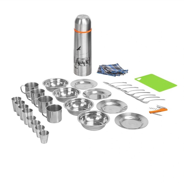 Набор для пикника Helios Camping HS-CG-T-4 (4 персоны, с термосом)