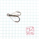Крючок-тройник незацепляйка KOI Weedless Treble Hook (BN, 5 шт) размер 4. Фото 1