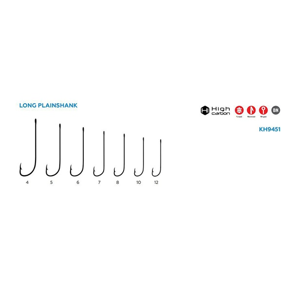 Крючок KOI Long Plainshank (BN, 10 шт) №6