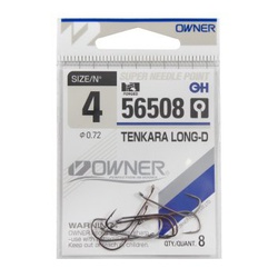 Крючок одинарный Owner Tenkara Long-D №4/8 шт