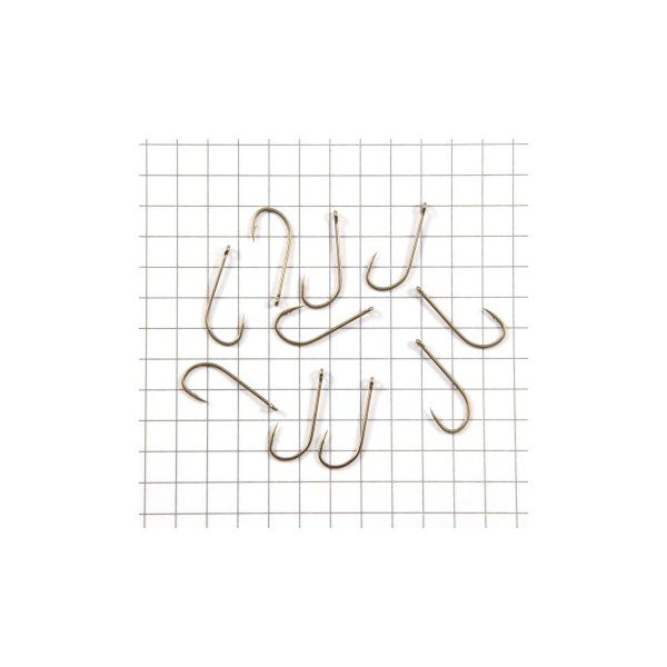 Крючок одинарный Owner Tenkara Straight w/eye brown №8/10 шт