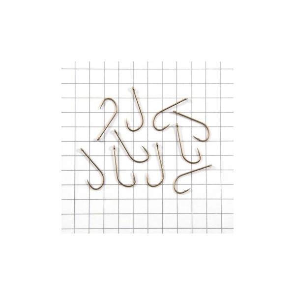 Крючок одинарный Owner Tenkara Straight w/eye brown №10/10 шт