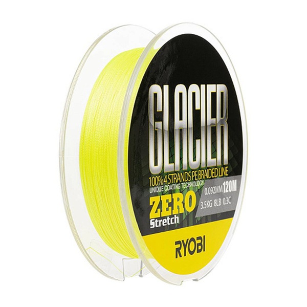 Шнур Ryobi Glacler Zero yellow (120 м) 0.092 мм