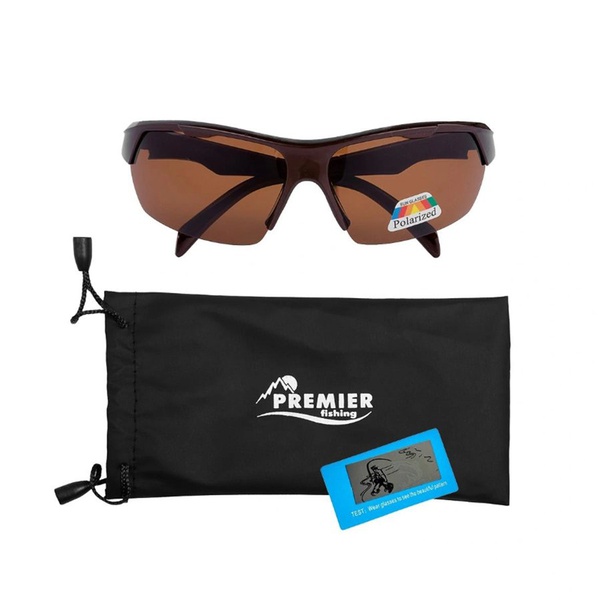 Очки поляризационные Premier Fishing PR-OP-9419-B (в чехле) коричневый