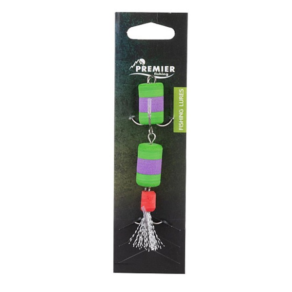 Мандула Premier Fishing 2Х Народная №07 зеленый/фиолетовый/зеленый