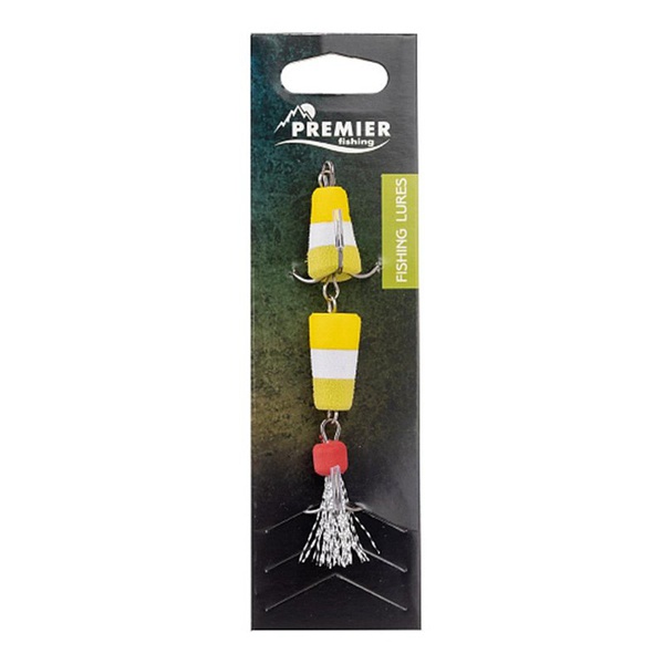 Мандула Premier Fishing Classic 2Х №16 желтый/белый/салатовый