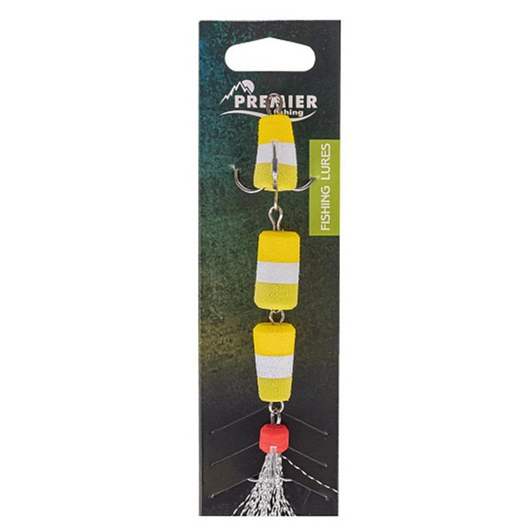 Мандула Premier Fishing Classic 3X №16 желтый/белый/салатовый