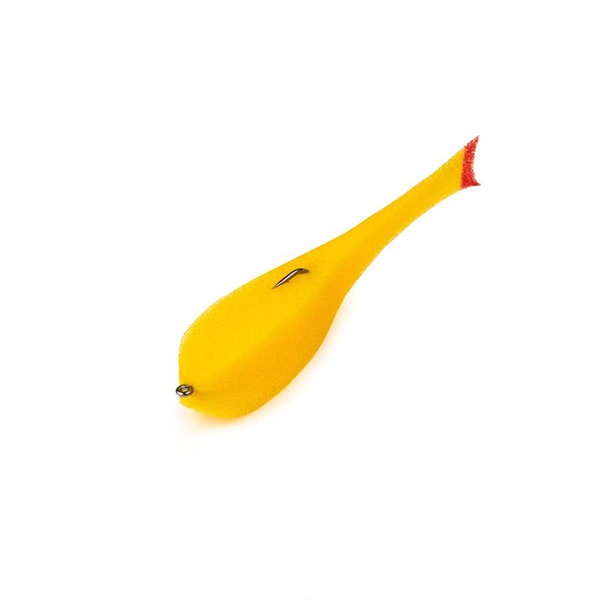 Рыбка поролоновая Helios 10,5 см (на офсет.крючке) жёлтый