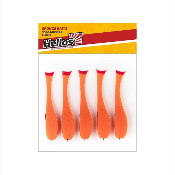 Рыбка поролоновая Helios 12 см (на офсет.крючке) оранжевый
