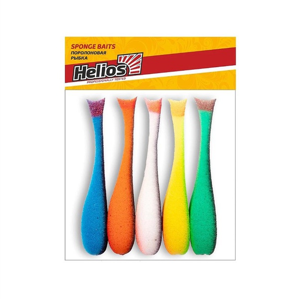 Рыбка поролоновая Helios 10,5 см (не оснащенная под офсет) микс