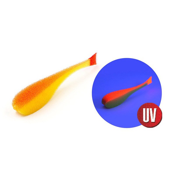 Рыбка поролоновая Яман с силиконовой вставкой (135 мм, 5 шт/уп) №20 UV