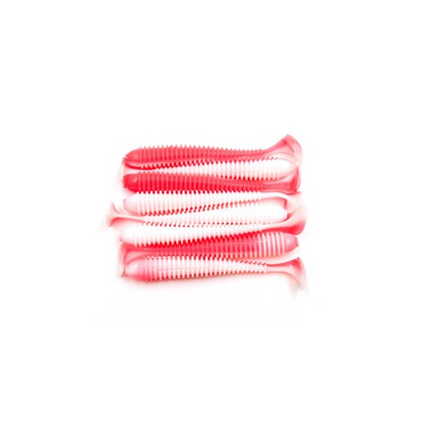 Виброхвост Yaman Pro Betta (6.35 см, 8 шт/уп) Red White, №27