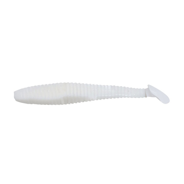 Виброхвост Yaman Pro Flatter Shad (5 см, 6 шт/уп) White, №1