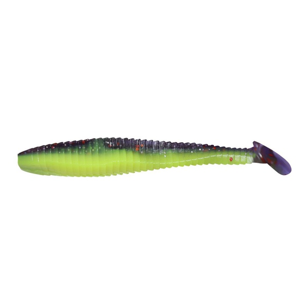 Виброхвост Yaman Pro Flatter Shad (5 см, 6 шт/уп) Violet Chartreuse, №26