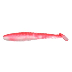 Виброхвост Yaman Pro Flatter Shad (5 см, 6 шт/уп) Red White, №27