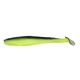 Виброхвост Yaman Pro Flatter Shad (10.2 см, 5 шт/уп) Black Red Flake/Chartreuse, №32. Фото 1